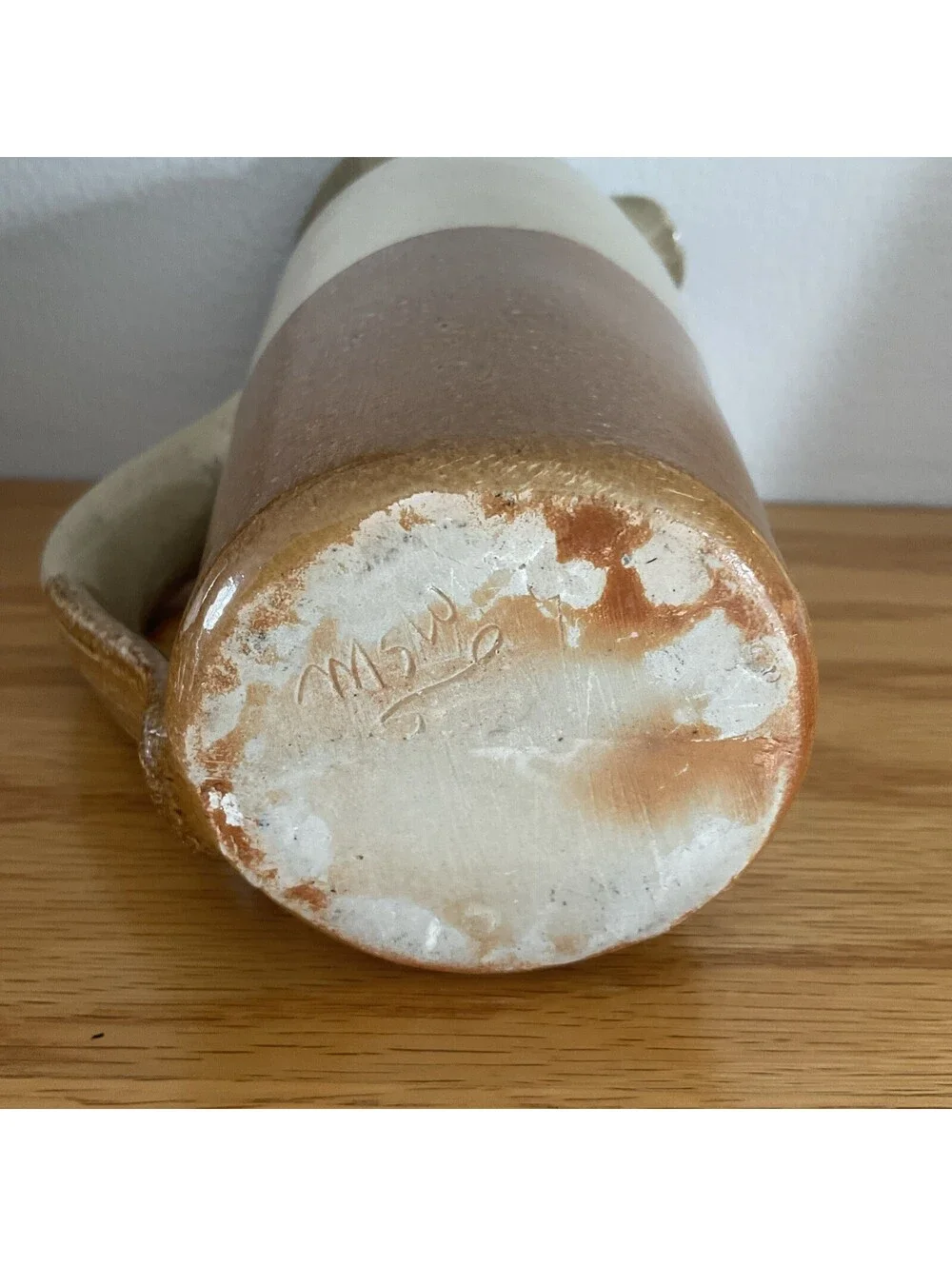Monroe Salt Works Pitcher Fruits Harvest Motif 7 3/4